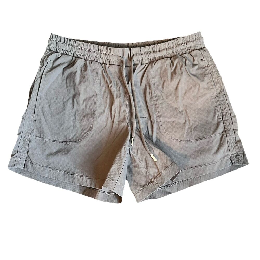 Te Verde Shorts Outdoor Hiking Womens S Grey Pull Pockets Nylon 4.5 Inseam